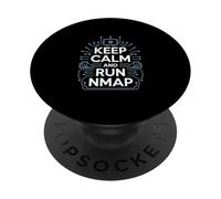 Penetration Testing "KEEP CALM AND RUN NMAP" Hacker Culture PopSockets Adhesive PopGrip