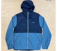 Penfield Men's Rain Jacket With Logo Navy Blue Nylon Cloth waterproof 2 Tone