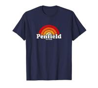 Penfield New York NY Vintage 70s Retro Rainbow Design T-Shirt