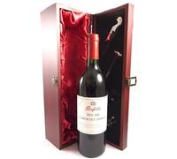 Penfolds Bin 389 Cabernet Shiraz 1998 South Australia (Red wine) vintage wine in a silk lined wooden box with four wine accessories, 1 x 750ml