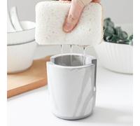 PENGARO Diatomite Sponge Holder, 3 * 3.5 inch Quick Dry Kitchen Sink Organizer Water Fast Absorbing Stone Drying Caddy Dish Sponge Holder for Kitchen Bathroom Organizer Sink Tray, Gray
