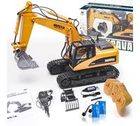 PENGBU RC Remote Control Excavator Toy, Construction Vehicle