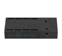 Pengcadent Relay Enclosure Case RJ45 Port, 16 Channel Power Amplifier Chassis, Aluminum Alloy Shell with Multi - Opening Interface, High Hole Fit for Electronic Projects and Computer Accessor