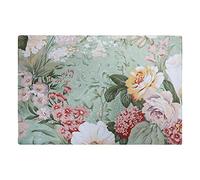 Pengcen Rectangular Placemats Set of 4,Polyester Fabric Placemats,Pink and Red Flower Pattern,Decorate the Living Room and Dining Table,12'' x 18''(30 x 45 cm)