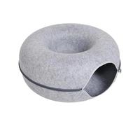 Pengchang Bed For Cats Winter Pet Supplies Plush Houses And Habitats Warm Puppy Accessories Dog Mat Things House Kitten Basket Accessory(Grey,50cm)