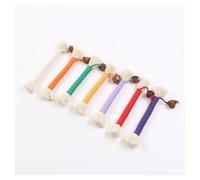 Pengchang Cat Chew Toys Hand Knitting Molar Cotton Rope Toy Silvervine Cat Teaser Toy Clean Mouth Kitten Play Toy Pet Supplies Accessories(3pc(random color))