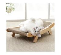 Pengchang Cat Scratcher Cardboard With Solid Wooden Frame Kitten Scrapers Scratching Bed Reversible Pet Furniture For Cats 5 In 1 Toys(Small Scratcher Bed)