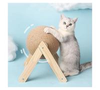 Pengchang Cat Scratching Ball Toy Kitten Sisal Rope Ball Board Grinding Paws Toys Cats Scratcher Wear-resistant Pet Furniture Supplies(S)