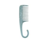 Pengchang Cute Hair Comb Marble Big Wide Tooth Comb Simple Texture Hairdressing Hairbrush Female Anti-static Detangler Comb(Blue)