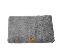 Pengchang Memory Foam Pet Bed With Removable Washable Faux Fur Cover Orthopedic Waterproof Dog Bed For Crate Anti-Slip Bottom Dog Bed(Dark grey,XXL105x65cm pet 45kg)