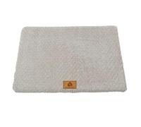 Pengchang Memory Foam Pet Bed With Removable Washable Faux Fur Cover Orthopedic Waterproof Dog Bed For Crate Anti-Slip Bottom Dog Bed(Grey,M 58x40cm pet 7kg)