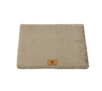 Pengchang Memory Foam Pet Bed With Removable Washable Faux Fur Cover Orthopedic Waterproof Dog Bed For Crate Anti-Slip Bottom Dog Bed(Khaki,M 58x40cm pet 7kg)