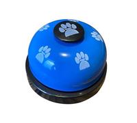 Pengchang Pet Toys Bell For Dogs Cat Training Interactive Toy Called Dinner Small Bells Footprint Ring Trainer Feeding Reminder For Teddy(Blue)