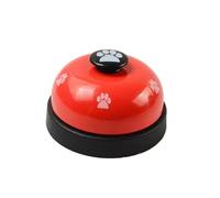Pengchang Pet Toys Bell For Dogs Cat Training Interactive Toy Called Dinner Small Bells Footprint Ring Trainer Feeding Reminder For Teddy(Red)