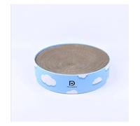 Pengchang Round Type Cat Catnip Scratch Board Nail Scraper Mat Bed Toy Cats Scratcher Corrugated Paper Kitten Pad Rest Pet Supplies(4,32x32x6cm)