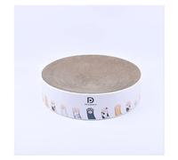 Pengchang Round Type Cat Catnip Scratch Board Nail Scraper Mat Bed Toy Cats Scratcher Corrugated Paper Kitten Pad Rest Pet Supplies(3,41x41X10CM)