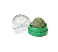Pengchang The Catnip Cat Wall Stick-on Ball Toy Scratchers Treats Healthy Natural Removes Balls To Promote Digestion Cat Grass Snack(Green)