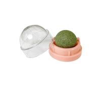 Pengchang The Catnip Cat Wall Stick-on Ball Toy Scratchers Treats Healthy Natural Removes Balls To Promote Digestion Cat Grass Snack(Pink)