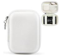 PENGCHE Digital Camera Case, Compact Digital Camera Case, Compatible with Fuji/Canon/Nikon/Sony Compact Cameras, White, External Dimensions 12 x 9 cm, Waterproof, Shockproof & Lightweight