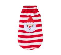PengGengA Christmas Dog Knitted Jumper Winter Pet Clothes Jacquard Sweater Casual Warm Cat Knitwear - Santa Claus, S