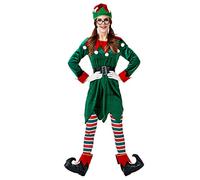 PengGengA Christmas Elf Costume Adults Xmas Santa Helper Dress Miss Christmas Outfit (Women #2, XXL)