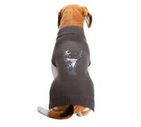 PengGengA Warm Dog Jumpers Pet Clothes Cat Christmas Knitted Pullover Jacquard Sweater Cozy Winter Pets Outfit - Sequins Reindeer, XS