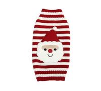 PengGengA Warm Dog Jumpers Pet Clothes Cat Christmas Knitted Pullover Jacquard Sweater Cozy Winter Pets Outfit - Red White Santa, S