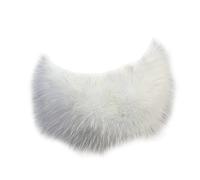 PengGengA Women Faux Fur Shawl Plain Pullover Bridal Cape Soft Warm Sleeveless Wedding Shrug Wraps (White, One Size)