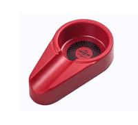 PengLAI Cigar Ashtray,Outdoor Ashtray Melamine Cigarette Cinder Holder Single Groove Soot Collector for Patio Outdoor Indoor (Red)