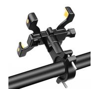 PengLAI Universal Bike Phone Mount - 360° Adjustable Motorcycle & Bicycle Handlebar Holder with Anti-Vibration, Non-Slip Silicone Pads. Fits Most Smartphones, Electric Scooters & Mountain Bikes.