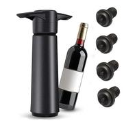PengLAI Vacuum Wine Bottle Stoppers,1pcs Wine Saver Vacuum Pump with 4 Stoppers,Reusable Bottle Sealer Keeps Fresh,Wine Stoppers Wine Preservation Tool for Wine Bottles,Beer Champagne Sparkling Wine