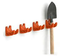 PengLAI Versatile Wall-Mounted Garden Tool Organiser & Garage Storage Hooks - Modular Broom Holder for Efficient Tool Storage & Space Optimization (4 PCS)