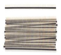 PENGLIN 20Pcs 40 pin Male Headers Pins Straight Single Row Gold Plated Pitch 2.54mm Pin Headers Breakaway for PCB Connector
