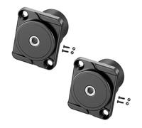 PENGLIN 2PCS 3.5mm TRS Female to Female Panel Mount Adapter, 1/8" TRS Stereo Jack Connector for Headphone Socket & Audio Port Extensions