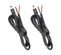 PENGLIN 2PCS 3FT 14AWG 15A 12V DC Power Pigtails Cable, 5.5mm x 2.1mm Male to Bare Wire Open End Repair Cable for CCTV Security Camera,DVR
