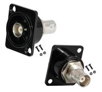 PENGLIN 2PCS D-Type BNC Panel Mount Connector, Female to Female Pass Through Adapter,SDI Video Coaxial Extension Coupler