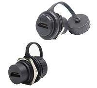 PENGLIN 2PCS Waterproof HDMI Panel Mount Coupler, IP67 HDMI Pass Through Connector Female to Female,HDMI 2.0 Bulkhead Extension 4K 30hz 3D and HDR