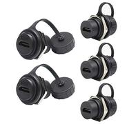 PENGLIN 5-Pack Waterproof HDMI Coupler, Panel Mount Pass Through Connector, Female to Female HDMI Bulkhead Extension Adapter - 4K 30Hz, 3D & HDR
