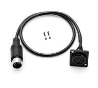 PENGLIN 5 Pin DIN MIDI Extension Cable, D Type Panel Female to MIDI Male to Female MIDI Socket for Synthesizer, Keyboard, Electric Piano, Drum Machine, Studio & Live Sound System