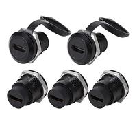 PENGLIN 5PCS HDMI 2.0 Panel Mount Connector, Pass Through Cable Coupler 4K 30Hz 3D and HDR Female to Female Bulkhead Adapter with Waterproof/Dust Cap