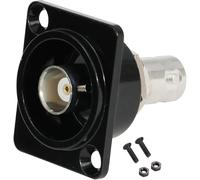 PENGLIN D-Type BNC Panel Mount Connector,Female to Female Pass Through Adapter,50 Ohm Video Coaxial Extension Coupler