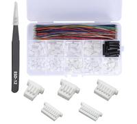 PENGLIN JST SH 1.0mm Connector Kit with 28AWG Pre-Crimped Cables 150mm/5.9 inch,3/4/5/6/7/8/9/10/12 Pin Housing JST Adapter