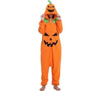 PENGMAI Adult Onesie Pumpkin Avocado Costume Pajamas Unisex Cosplay Animal Sleepwear Halloween Jumpsuit for Men Women