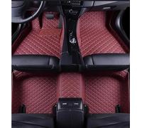 PENGNAQP Compatible With For A4 B7 2004 2005 2006 2007 2008 LHD Custom 3D Car Floor Mats Interior PU Interior Carpet Foot Pad floor mats(Wine Red 5 Seat)