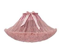 Pengniao Womens Tutu Skirt Adult Puffy Fancy Dress Tutu Skirts Tutus for Women Ruffle Fluffy Tulle Skirts for Adults Layered Tutu Petticoat Short Tutu Costumes Ballet Dance Tutus Birthday Party Pink