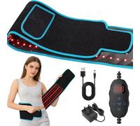 Pengrity Red Light Therapy Belt, Infrared Light Therapy Belt, 660nm Red & 850nm Near Infrared Lights, 5 Intensity Settings, for Back, Waist, Shoulder, Legs & Muscles Recovery, for Pain Relief