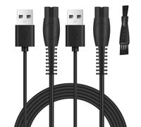 Pengshow 2 Pcs Philips Shaver Charger, 5V Replacement Charger Cable Portable, Philips Shaver Charger Cable, Compatible with Philips QP2724, QP2734, QP2834, QP1924, QP4631, S3145, X5005, MG5910
