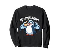 Penguagon Funny Penguin Dragon Hybrid Design Sweatshirt