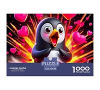 Penguin, 1000-piece Jigsaw Puzzle, Charming Recreational Gift Delivering Calm Focus Joyful Engagement, Ideal Option for Friends Relatives Colleagues Festive Moments, Suitable for Ages 12+, 52x38cm/1