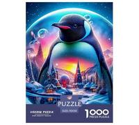 Penguin, 1000-piece Jigsaw Puzzle, Competitive Tabletop Challenge Introducing Timed Goals Scoring Excitement, Entertaining Activity Suitable for Friendly Contests Group Play, Suitable for Ages 12+,